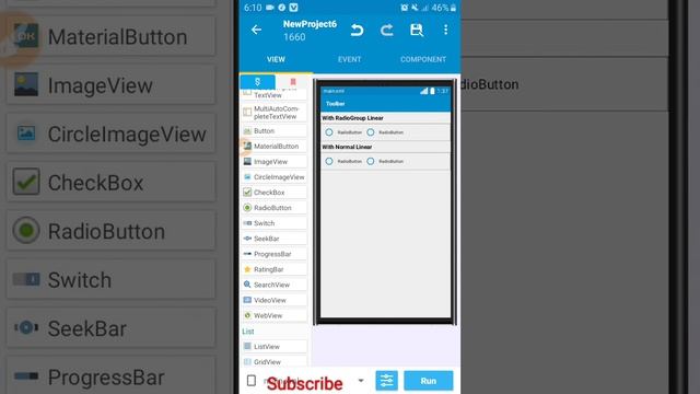 [Part 1] Full details on How to use Radio buttons and RadioGroup linear in sketchware pro. смотреть онлайн