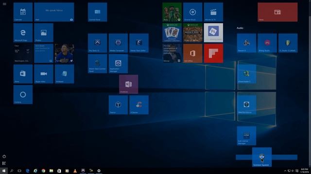 Windows 10 - Full Screen START MENU смотреть онлайн