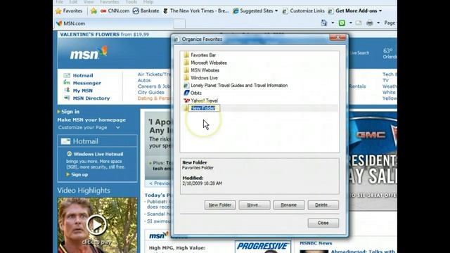 Internet Explorer 8 - Organize Favorites - Internet Browsers смотреть онлайн
