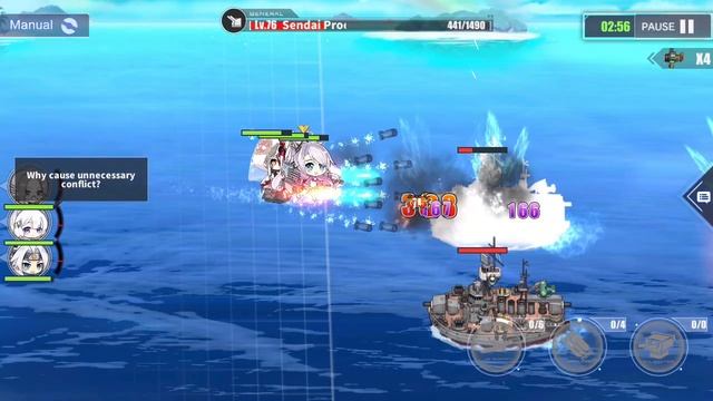 Azur Lane Gameplay (Map 5-4 Hard Mode) (Android) смотреть онлайн