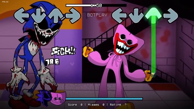 Sonic.Exe Update 2.0 VS Kissy Missy (Playtime) / FNF MOD / FNF Sonic.Exe New Vs Poppy Playtime смотреть онлайн