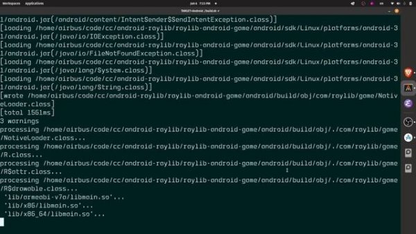 Raylib on Android using pure C