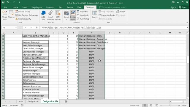 #126-Real Time Searchable Drop down List in Excel смотреть онлайн
