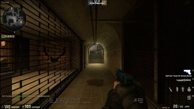 CSGO Mirage Window to Underpass Pop Flash (64/128 Tick) смотреть онлайн