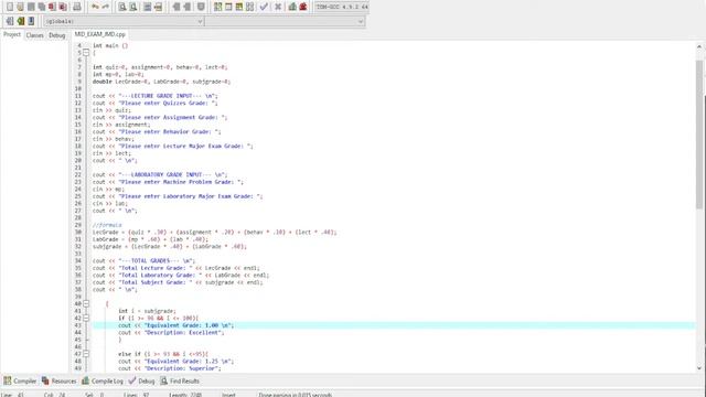 Dev C++ Grading System If and Else смотреть онлайн