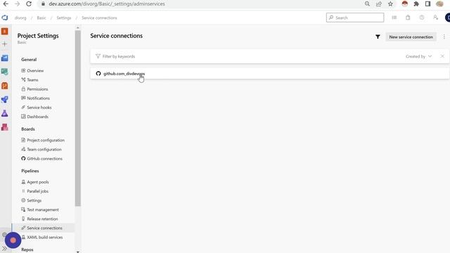 Azure DevOps Service Connection to GitHub смотреть онлайн