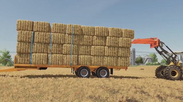 Carting Some Straw Awkward Unload ! | EF Agri Contractors Ep13 | Farming Simulator 22 смотреть онлайн