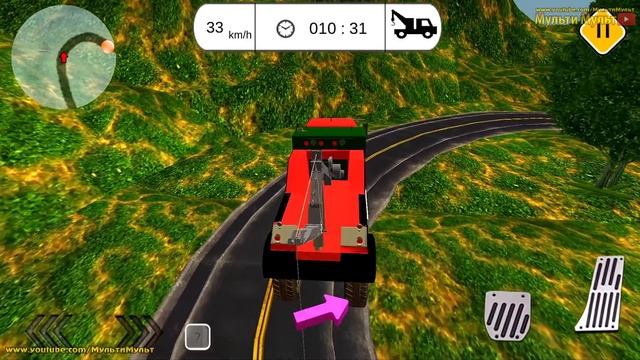 Heavy Excavator in Crane Simulator - Builder Road From Water Pond - Best Android GamePlay смотреть онлайн