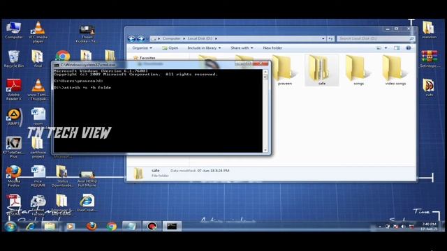 How to lock and unlock the folder using command prompt in windows os смотреть онлайн