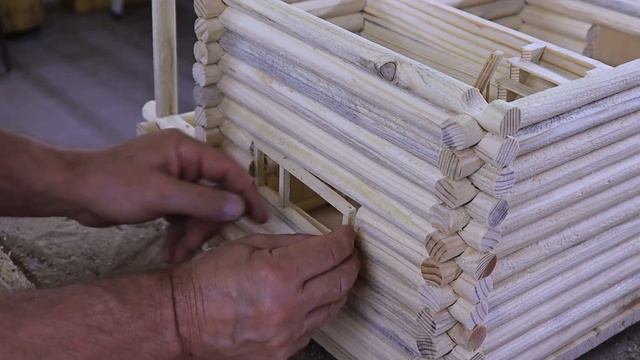 I Built Dream Mini Log Cabin: House Windows Doors Drip Strip for Windows Basement Foundation Stairs смотреть онлайн