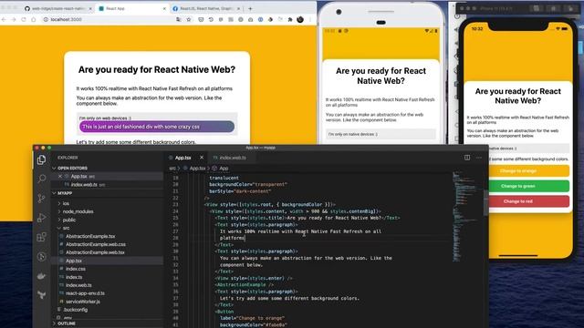 Share more than 90% of your code across iOS, Android and the web смотреть онлайн
