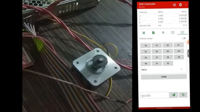 GRBl Controller for stepper motor using android application смотреть онлайн