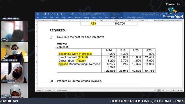 JOB ORDER COSTING - Tutorial (Part 2) смотреть онлайн
