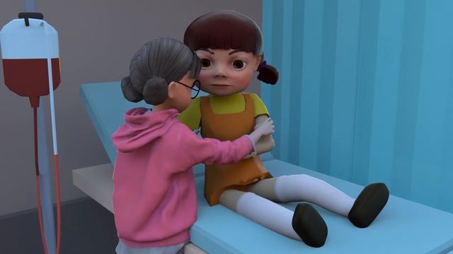 Poor Son Nick and Naughty Doll - Scary Teacher 3D Family Fat Police Unjust Animation смотреть онлайн