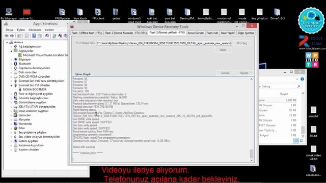 Flash 3 (Normal uefiflash - FFU) - Windows Device Recovery Tools смотреть онлайн