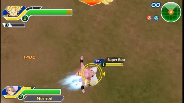 Dragonball Z Tenkaichi TagTeam-Goten,Trunks vs Super Buu-PPSSPP Emulator Android Gameplay смотреть онлайн