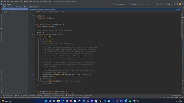2 Starting the Flutter App - Flutter & Firebase Chat App with Copilot and Provider State Management смотреть онлайн