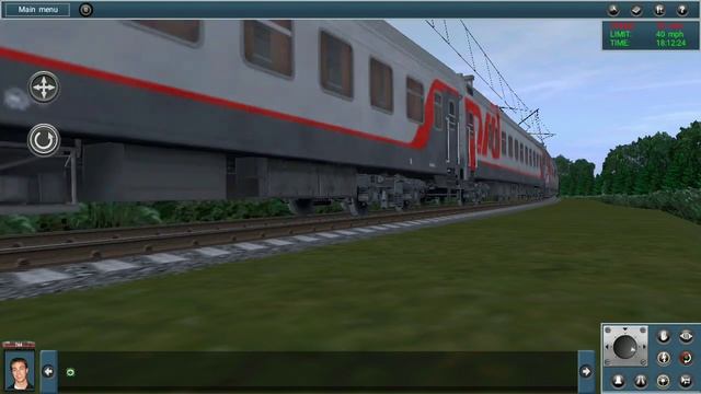 Trainz android ЧС4т-744 с пассажирским поездом смотреть онлайн