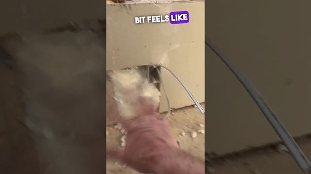 Installing outlets after drywall, under windows. #electrician #diy #construction смотреть онлайн