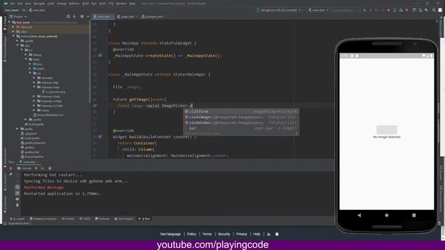 Image Picker Flutter Easy and Fast Learn Method смотреть онлайн