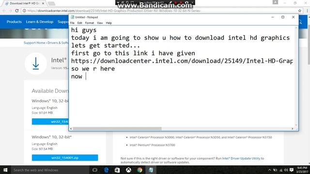 How To Download INTEL HD GRAPHICS on Windows 10 Pentium core.. смотреть онлайн