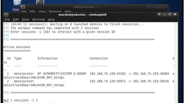 Metasploit autopwn and Pass-The-Hash attack смотреть онлайн