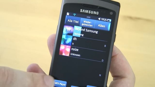 Samsung S8500 Wave Test Musikplayer смотреть онлайн