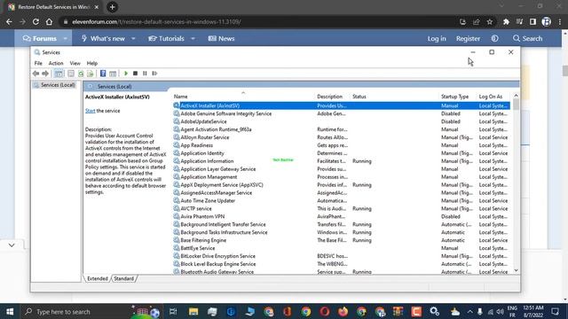 Restore All Windows Services To Default Settings in Windows 10 - 2 Fix смотреть онлайн