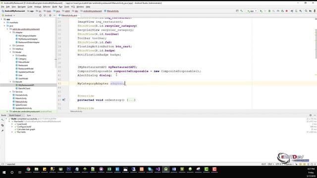 Android Development Tutorial - My Restaurant Part 6 Load Categories of Restaurant смотреть онлайн