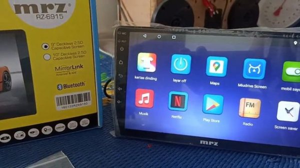 Review Headunit Android MRZ 9 inc Lengkap Dengan Fitur miudrive #mirroring #mirrorlink #car