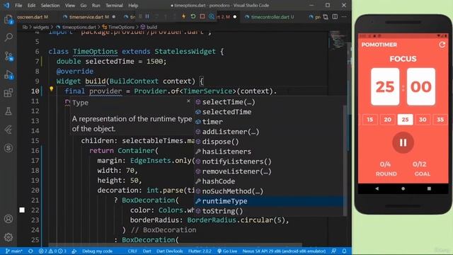 Pomodoro Timer App Using Flutter | Flutter App #3 | Backslash Code смотреть онлайн