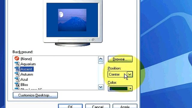Microsoft Windows : How to Change the Background Picture on the Desktop смотреть онлайн