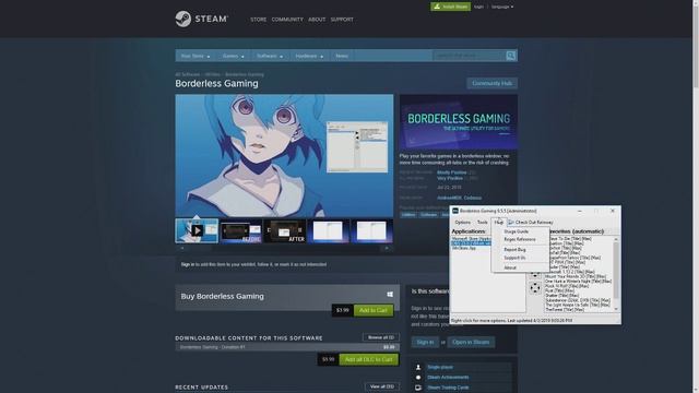 Easy Borderless Gaming Software $3.99 on Steam смотреть онлайн