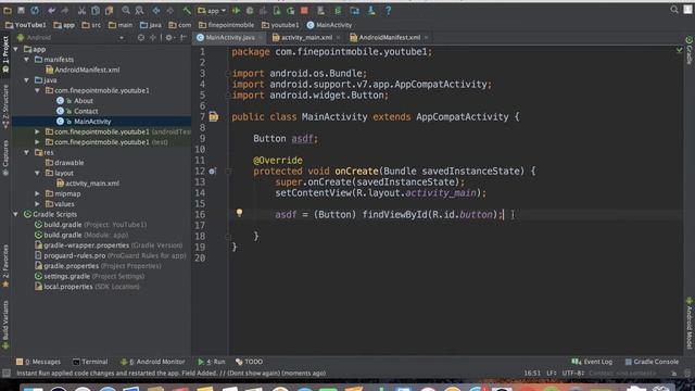 Android Tutorial Part 3 of 100: OnClickListener смотреть онлайн