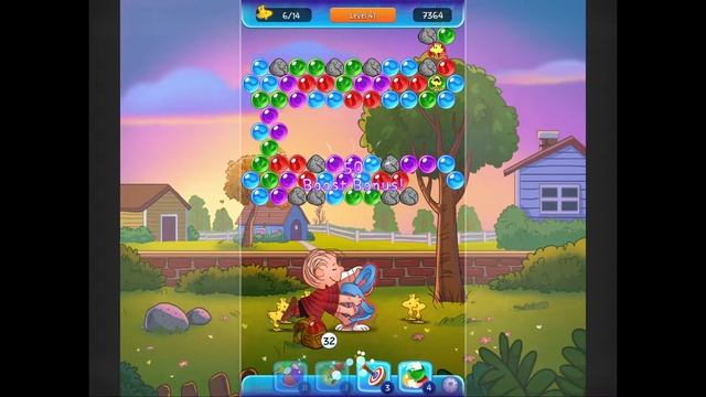 Bubble Shooter | Snoopy Pop Bubble Pop Game ( Level 40 ) Android Gameplay смотреть онлайн