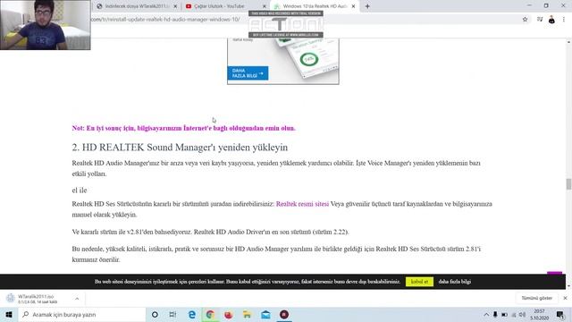 WİNDOWS 10 REALTEK HD AUDİO KURULUM смотреть онлайн