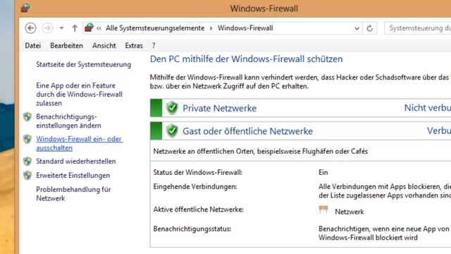 Windows 8: Teil #10 Firewall deaktivieren смотреть онлайн