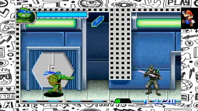 Teenage Mutant Ninja Turtles 2: Battle Nexus (GBA) смотреть онлайн