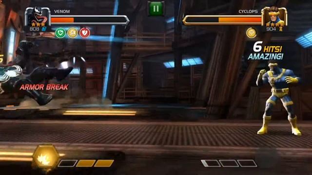Venom vs Cyclops - Marvel Contest of Champions смотреть онлайн