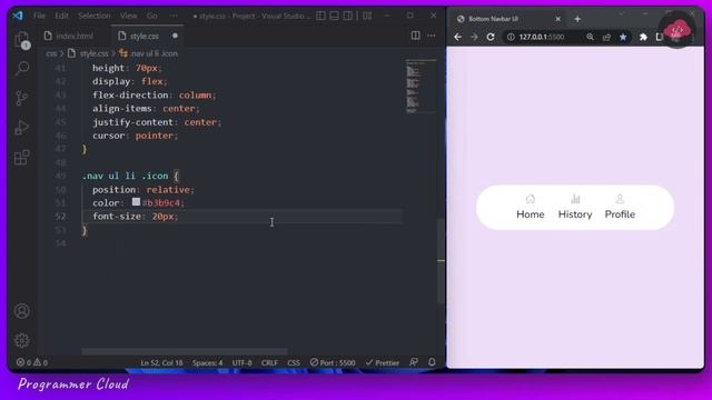 Make Creative Bottom Menu Indicator With HTML & CSS 🔥 смотреть онлайн