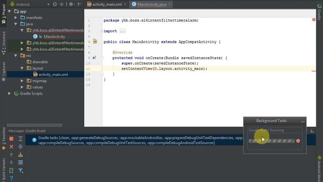 15 Android app development tutorial for beginners | Intent Filter | Android Alarm App Set Timer ap смотреть онлайн