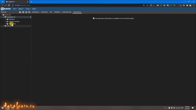 3. Установка PostgreSQL с pgAdmin себе на компьютер смотреть онлайн