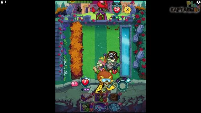 РАСТЕНИЯ, ЗОМБИ, 35 missions ► Plants vs Zombies: Heroes #85 смотреть онлайн
