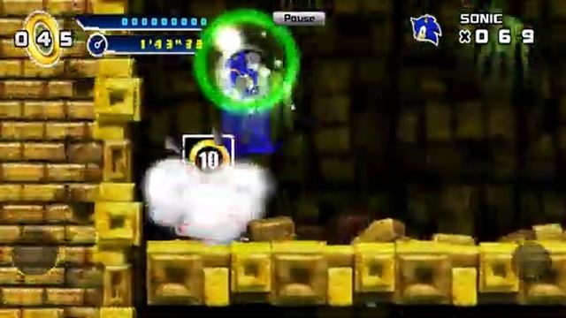 Sonic 4 episode 1 Lost Labyrinth zone (act 3) Underwater Maze Escape смотреть онлайн