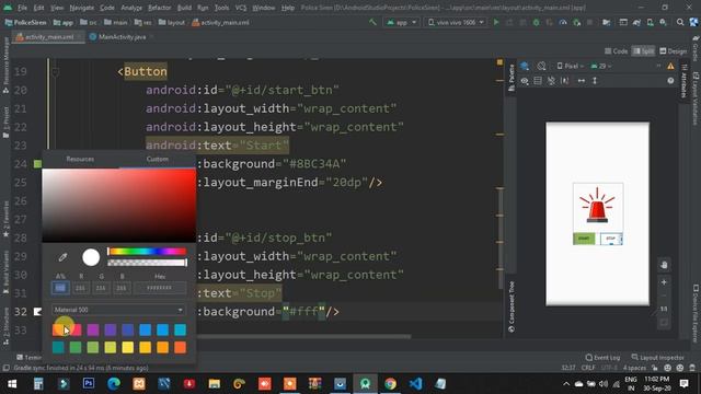 How to make siren app android studio | Police siren app android studio смотреть онлайн