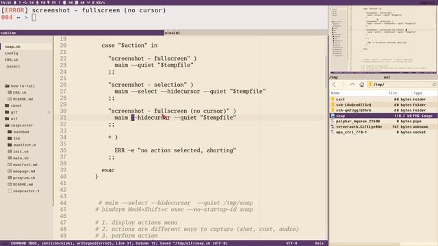 THE BEST SCREENSHOT TOOL FOR LINUX [maim] [bash] [ulf] [xdotool] [i3menu] смотреть онлайн