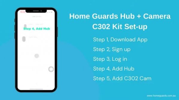 How to Setup Home Guards C302 Home Security Camera Kit
