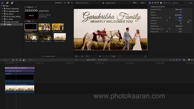 Tamil Tutorials : Wedding Invitation Title with Golden text in Final Cut Pro X смотреть онлайн