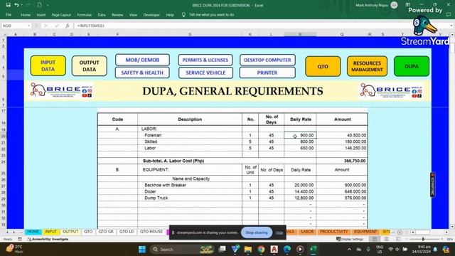 DEMO ON HOW TO COMPUTE DETAILED UNIT PRICE ANALYSIS USING BRICE DUPA 2024 PROGRAM смотреть онлайн