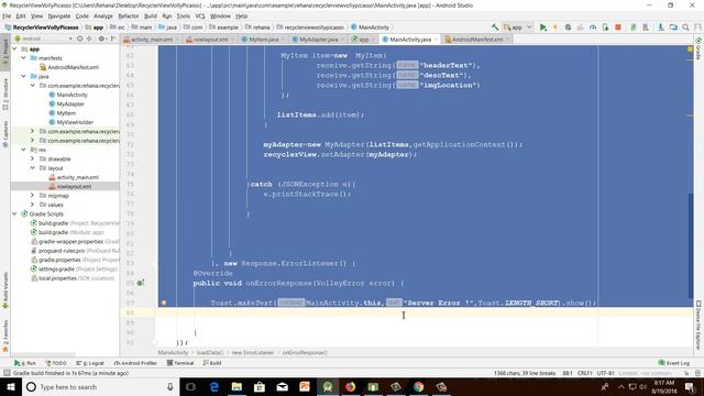 Android RecyclerView Volley Tutorial | Class 34.15 Bug Fixing смотреть онлайн